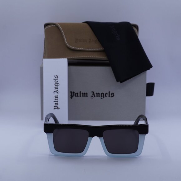 Palm Angels PERI109 NAPA 4007 Square Sunglasses - Black/Blue/Grey - Picture 2 of 9